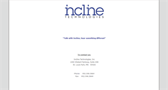 Desktop Screenshot of inclinetech.com